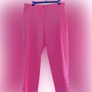 Like new! Sharon Young fun-colored pink cropped pants!